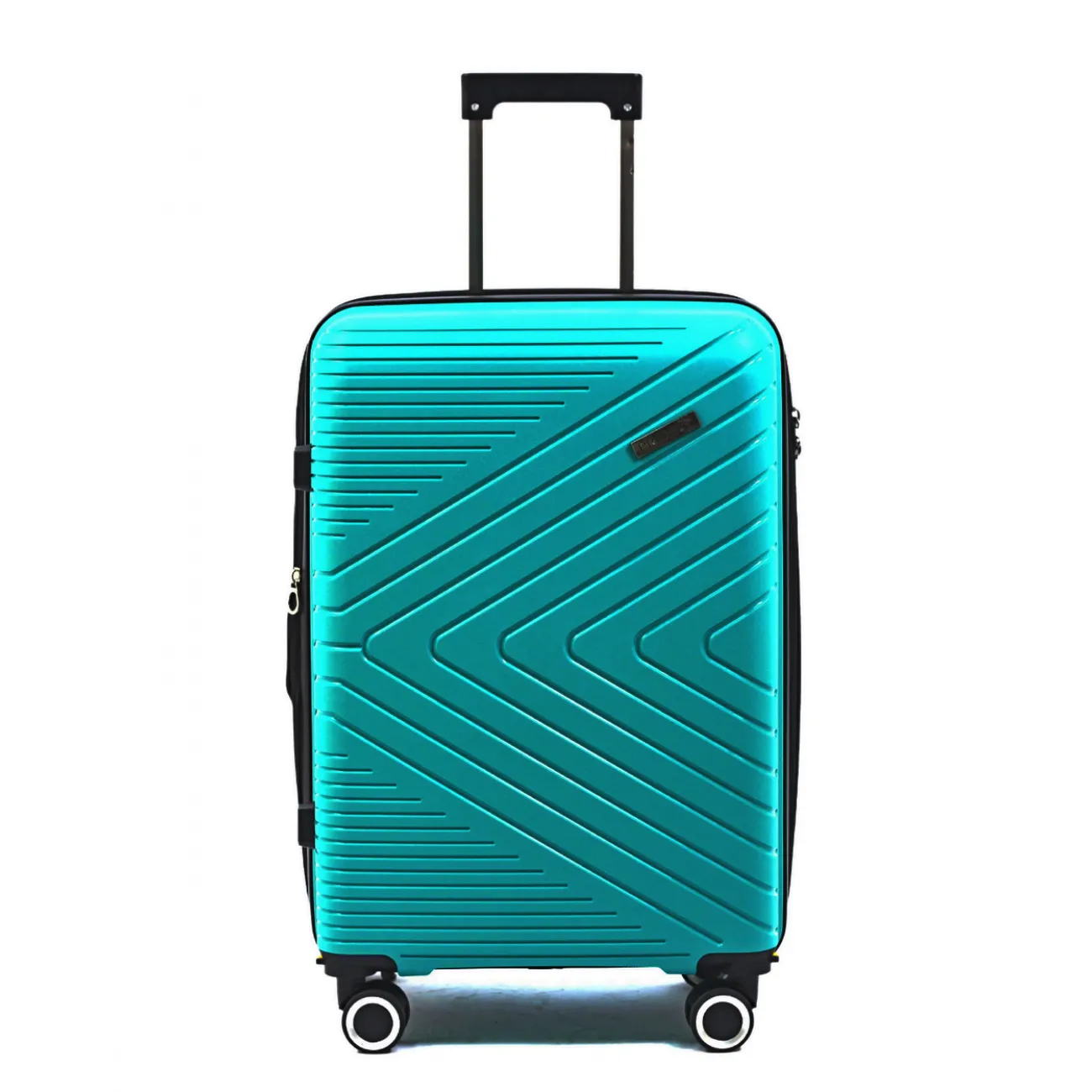 Чемодан полипропилен Pride PP202 бирюзовый S (ручная кладь) купить с доставкой