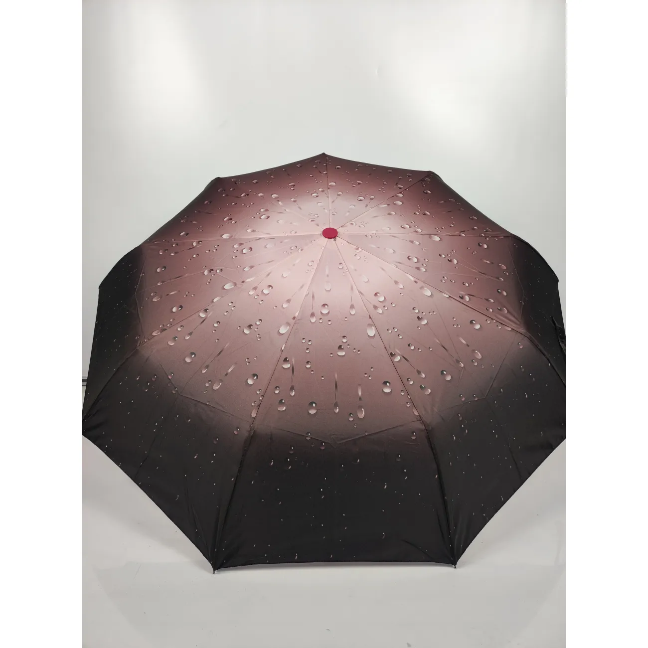 ЗОНТ ЖЕНСКИЙ  LCP700 автомат коричневый (капли) купить с доставкой