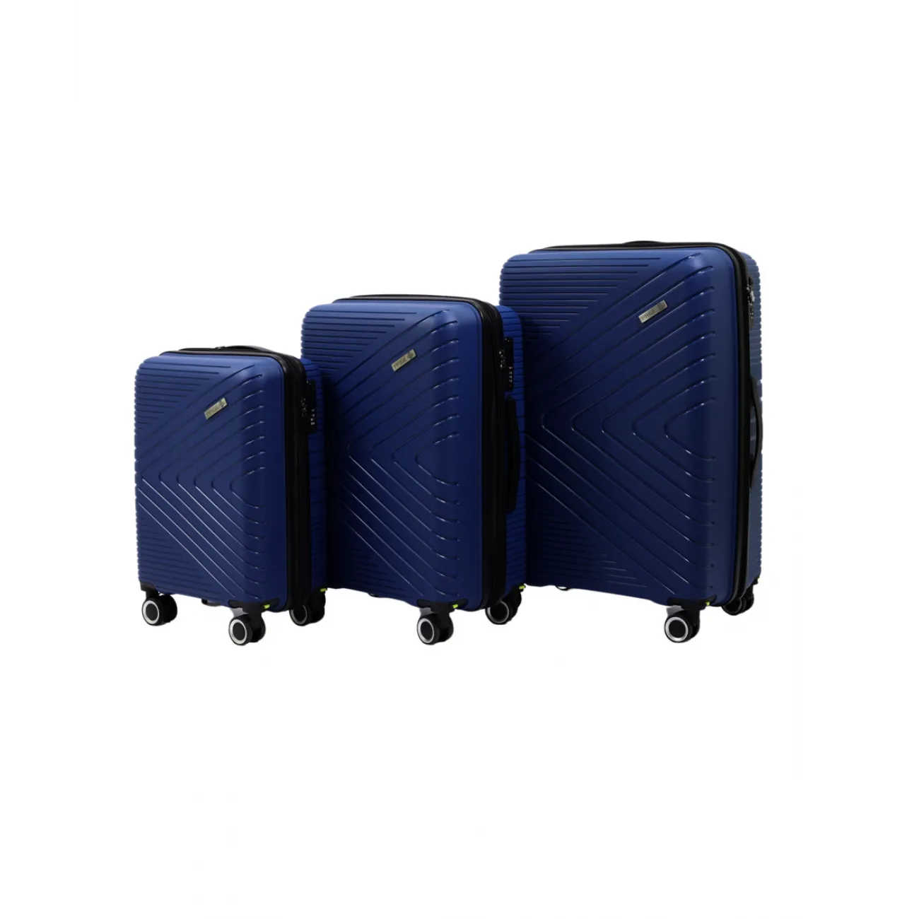 Чемодан полипропилен Pride PP202 синий M (средний) купить с доставкой