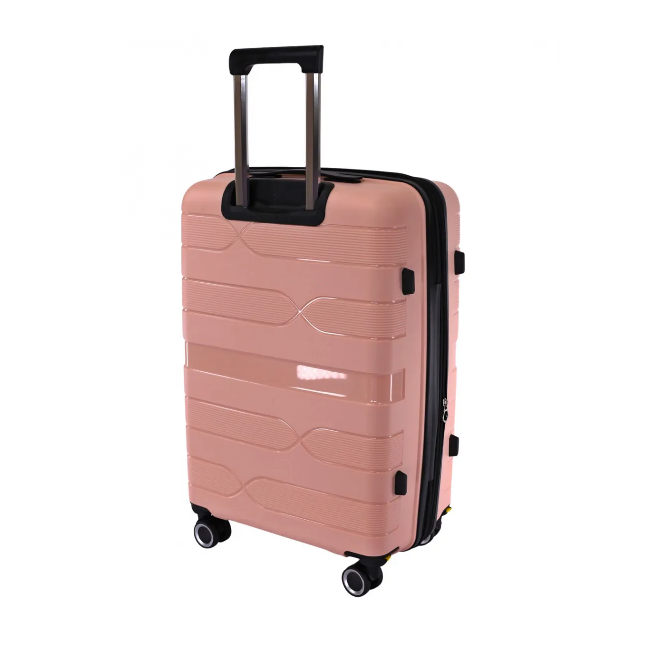 Чемодан полипропилен Pride PP204 пудровый M+ (средний+) купить с доставкой
