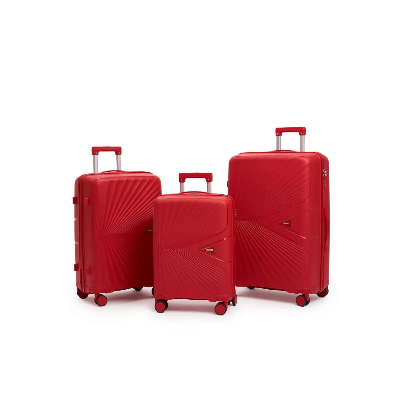 Чемодан  полипропилен Maleta PP-53 красный L (большой) купить с доставкой