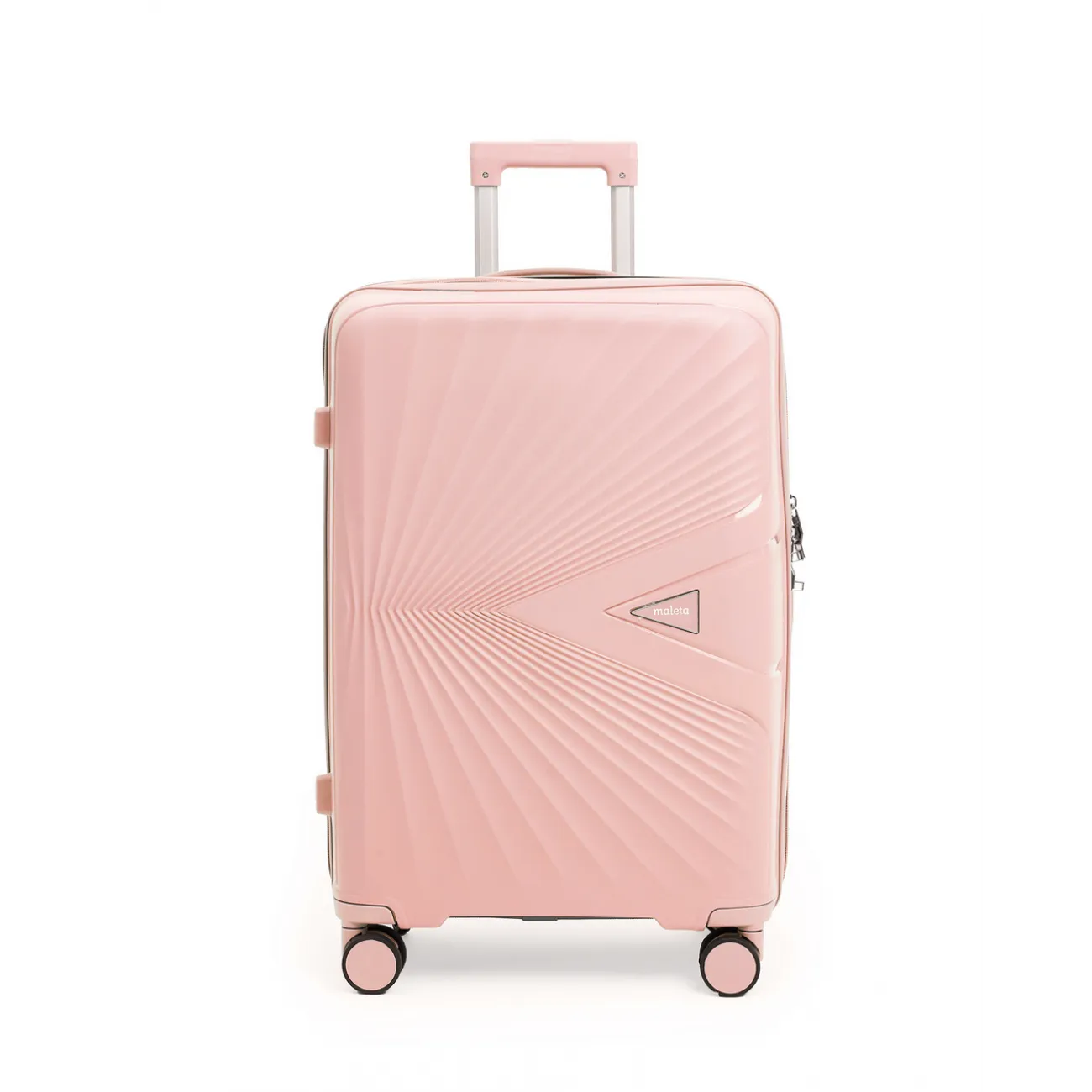 Чемодан  полипропилен Maleta PP-53 светло-розовый S (малый) купить с доставкой