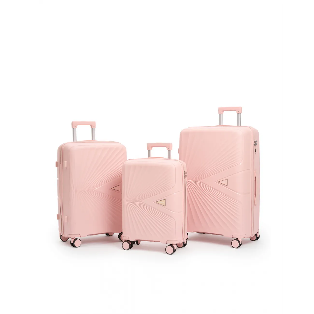 Чемодан  полипропилен Maleta PP-53 светло-розовый S (малый) купить с доставкой