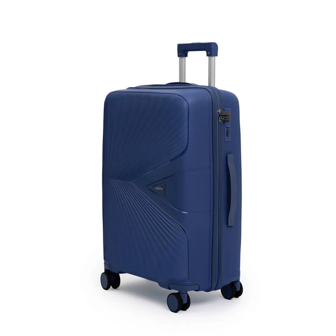 Комплект чемоданов  полипропилен Maleta PP-53 синий (S, M, L) купить с доставкой