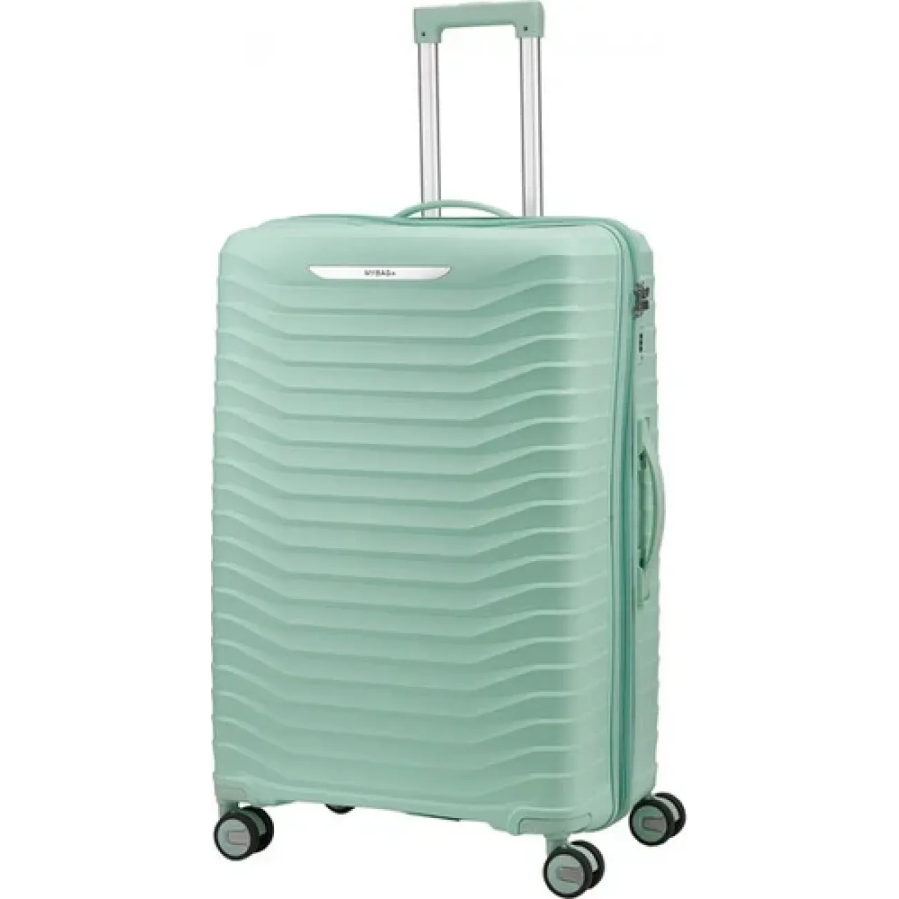 Комплект чемоданов полипропилен MYBAG PP803 мятный (S, M, L, кейс) купить с доставкой