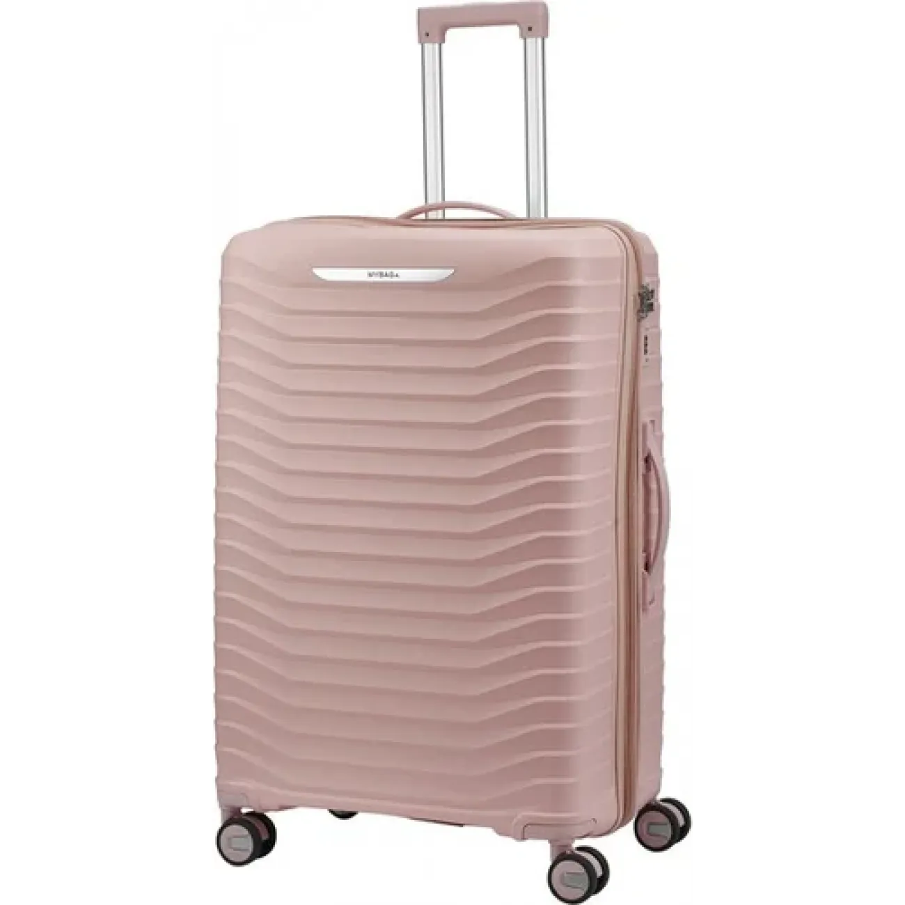 Чемодан полипропилен MYBAG PP803 светло-розовый L (большой) купить с доставкой