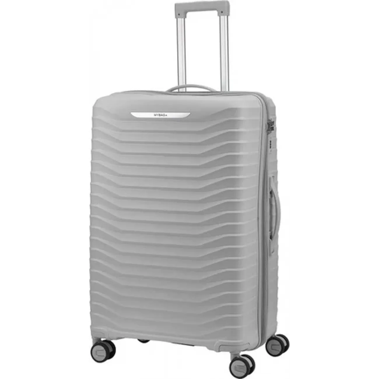 Комплект чемоданов полипропилен MYBAG PP803 светло-серый (S, M, L, кейс) купить с доставкой
