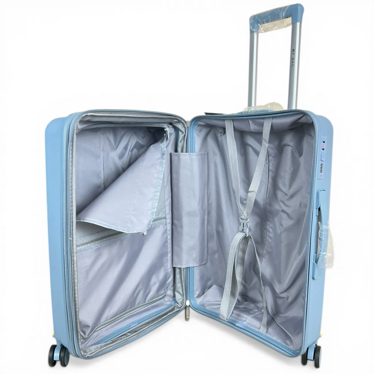 Чемодан полипропилен  MYBAG PP818 розовый L (большой) купить с доставкой