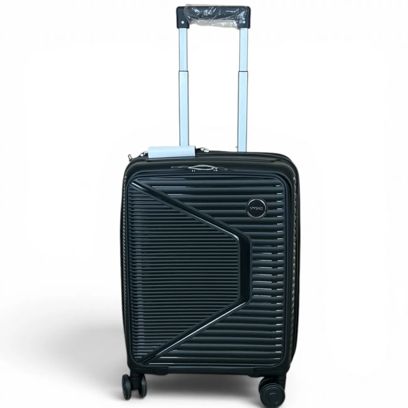 Чемодан полипропилен  MYBAG PP819 черный S (ручная кладь) купить с доставкой