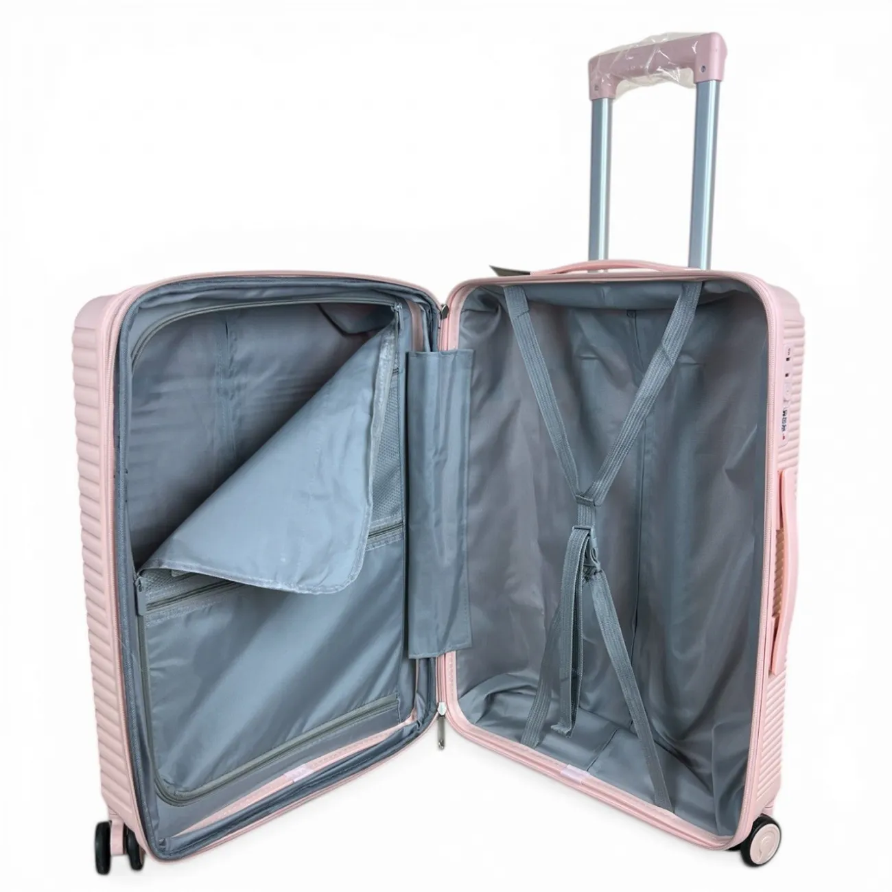 Чемодан полипропилен MYBAG PP818  розовый S (ручная кладь) купить с доставкой
