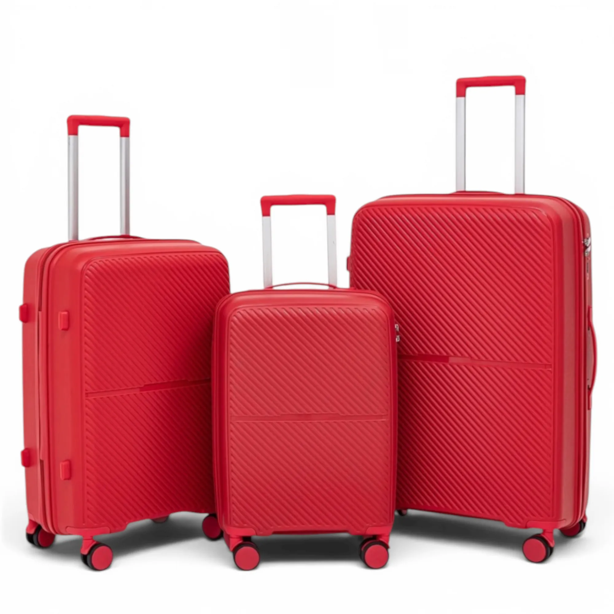 Чемодан  полипропилен MYBAG PP822 красный S (ручная кладь)