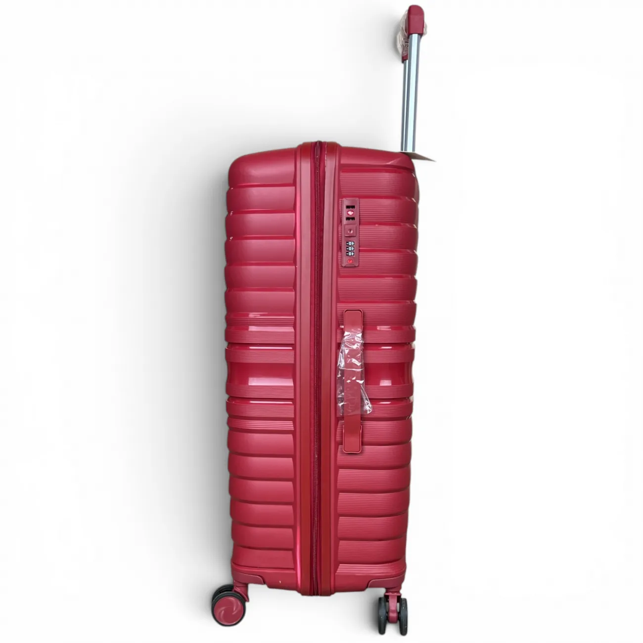 Комплект чемоданов полипропилен MYBAG PP823 бордовый (S, M, L, кейс) купить с доставкой
