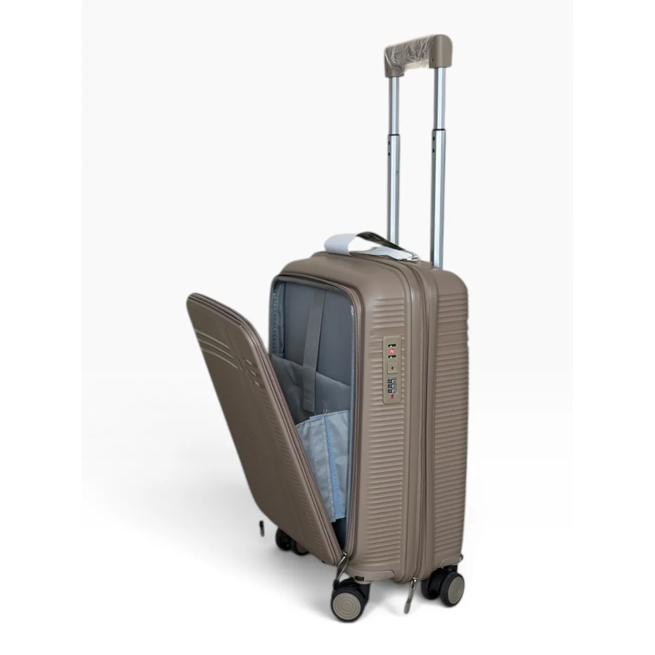 Комплект чемоданов полипропилен MYBAG PP824 бежевый SML+кейс (набор) купить с доставкой