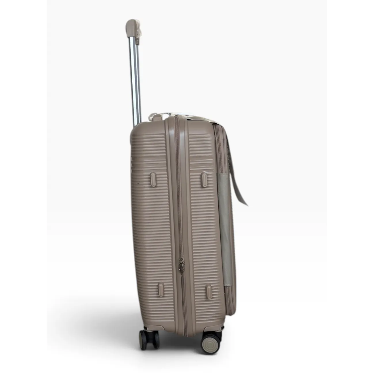 Чемодан полипропилен MYBAG PP824 бежевый M (средний) купить с доставкой