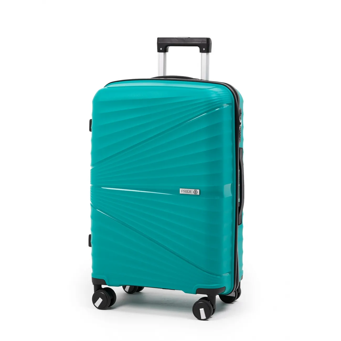 Комплект чемоданов полипропилен Pride PP9702 бирюзовый (S, M, L) купить с доставкой