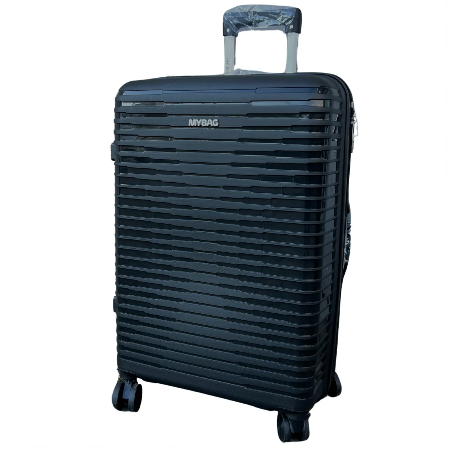 Чемодан полипропилен MYBAG PP812 черный L (большой)